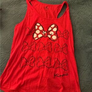 Disney Red Sleeveless Top